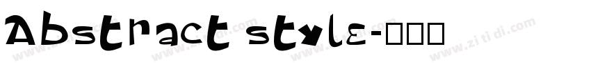 Abstract style字体转换